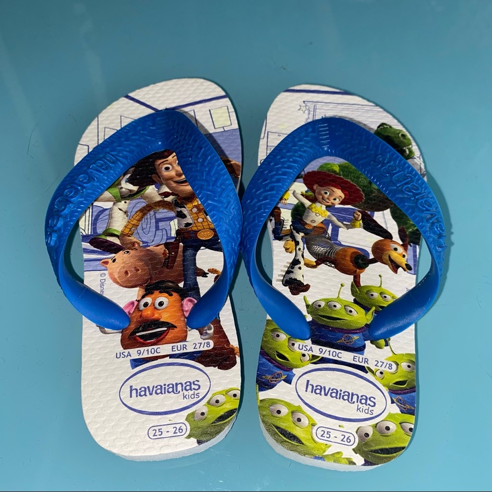 Disney Toy story woody havaianas flip flops buzz